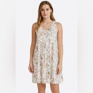 Frye Floral Sleeveless Dress XXL ‎ Lined 2XL Cottagecore